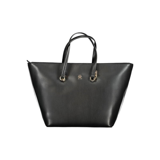 Tommy Hilfiger Black Polyethylene Handbag Tommy Hilfiger Dark Slate Gray