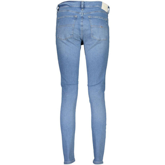 Tommy Hilfiger Light Blue Cotton Women Skinny Jean Tommy Hilfiger Light Slate Gray