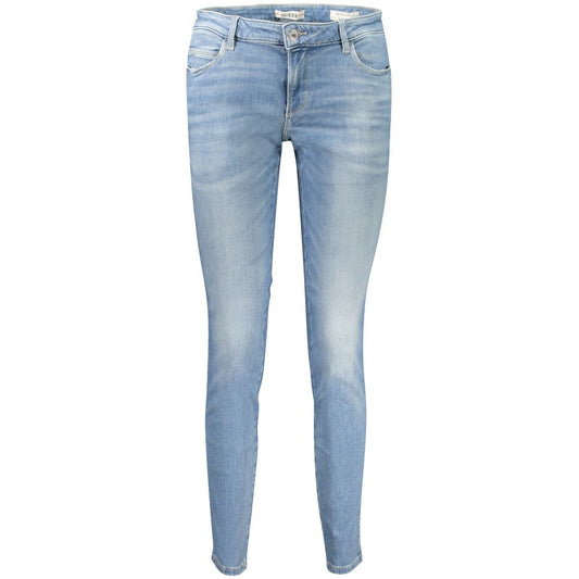 Guess Jeans Light Blue Recycled Cotton Women Jean Guess Jeans Dark Gray