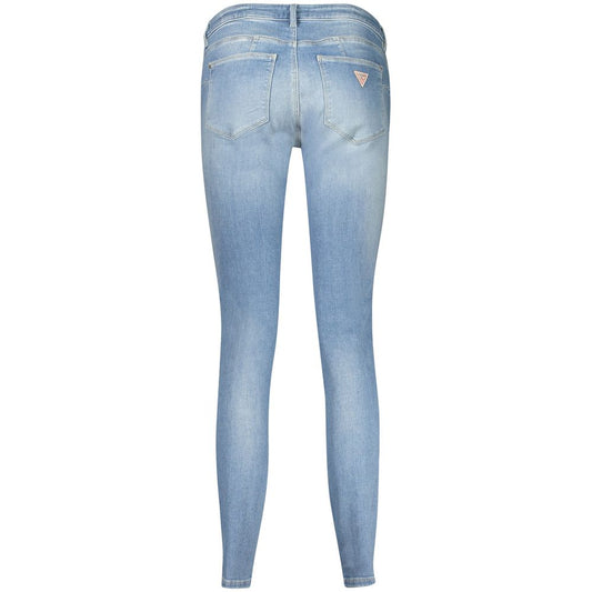 Guess Jeans Light Blue Recycled Cotton Women Jean Guess Jeans Dark Gray