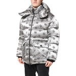 Dolce & Gabbana Silver Logo Full Zip Hooded Quilted Jacket JKT41405-56