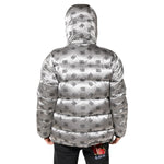 Dolce & Gabbana Silver Logo Full Zip Hooded Quilted Jacket JKT41405-56