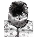 Dolce & Gabbana Silver Logo Full Zip Hooded Quilted Jacket JKT41405-56