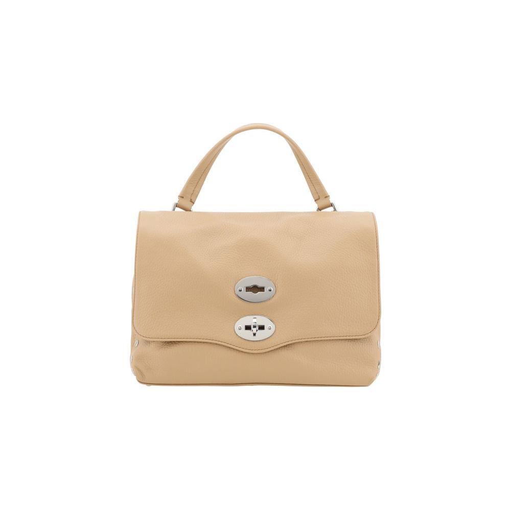 Front view with bag zipped and handles upright.
