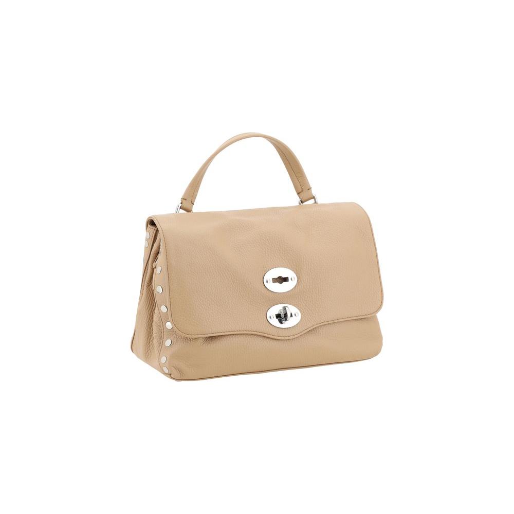 Front view with bag zipped and handles upright.