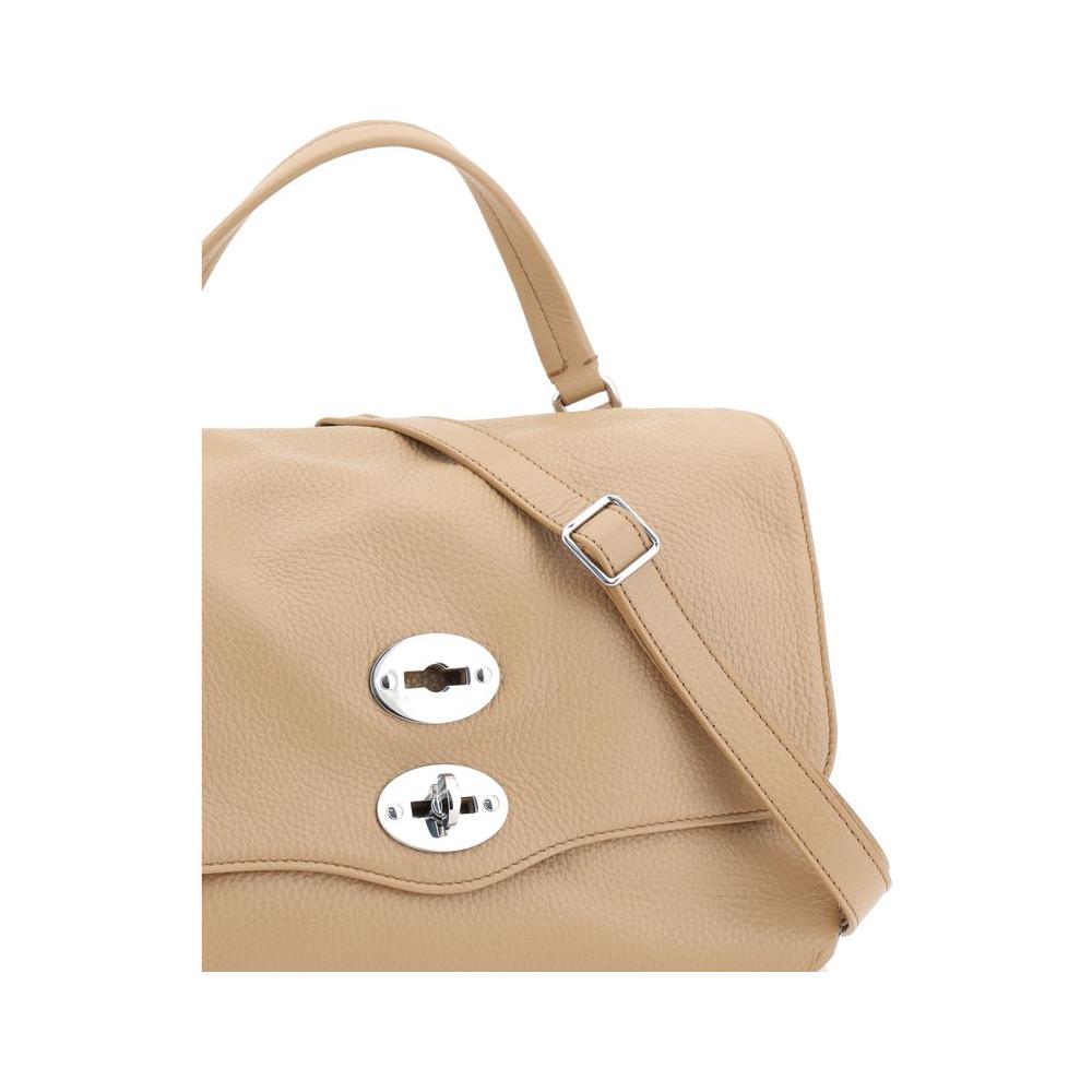 Front view with bag zipped and handles upright.