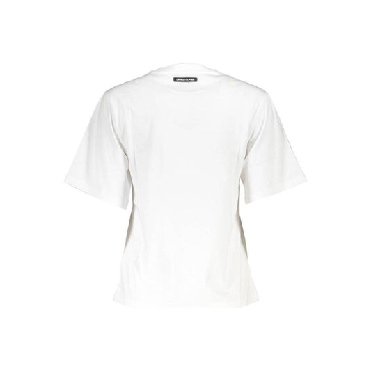 Cavalli Class White Cotton Women T-Shirt Cavalli Class White Smoke