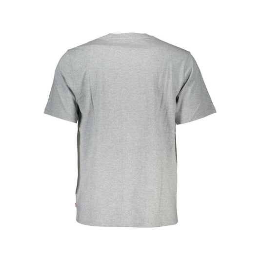Levi's Gray Cotton Men T-Shirt Levi's Gray