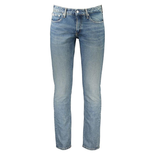 Calvin Klein Blue Cotton Jeans & Pant Calvin Klein Slate Gray