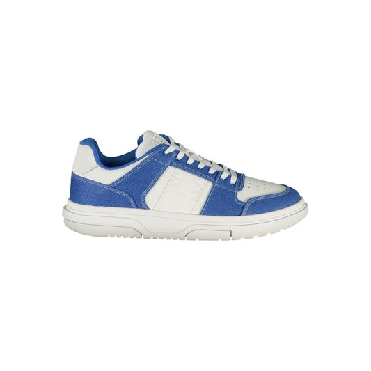 Tommy Hilfiger White Polyester Sneaker Tommy Hilfiger Light Gray