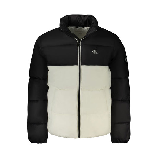 Calvin Klein White Polyester Men Jacket Calvin Klein Black