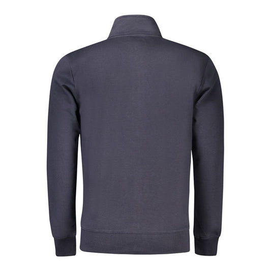Coveri Moving Blue Cotton Men Sweater Coveri Moving Dark Slate Gray
