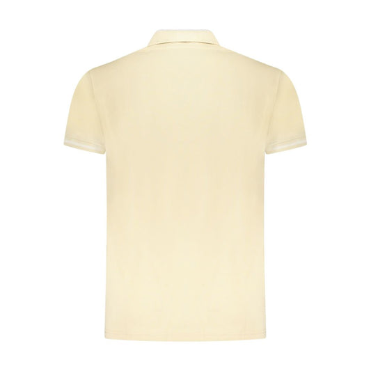 Cavalli Class Beige Cotton Men Polo Shirt Cavalli Class Bisque