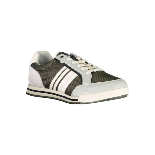 Calvin Klein Green Polyester Men Sneaker Calvin Klein Dark Slate Gray