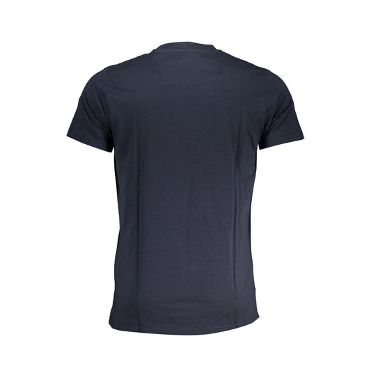 Cavalli Class Blue Cotton T-Shirt Cavalli Class Dark Slate Gray
