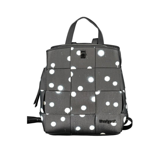 Desigual Black Polyethylene Backpack Desigual Dim Gray