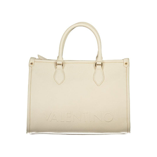 Valentino Bags Beige Polyethylene Handbag Valentino Bags Light Gray