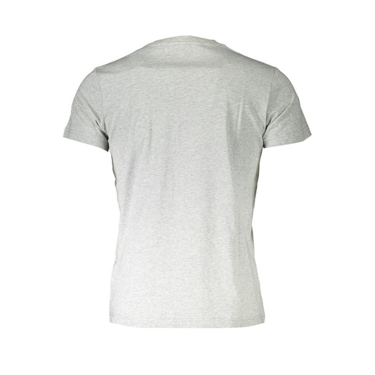 Diesel Gray Cotton Men Short-Sleeve T-Shirt Diesel Light Gray