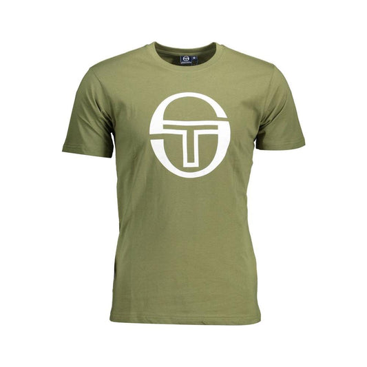 Sergio Tacchini Green Cotton T-Shirt Sergio Tacchini Dim Gray