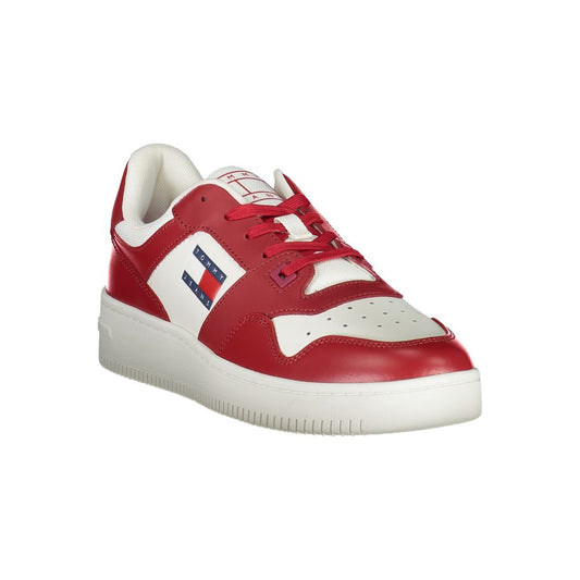 Tommy Hilfiger Pink Leather Men Sneaker Tommy Hilfiger Brown