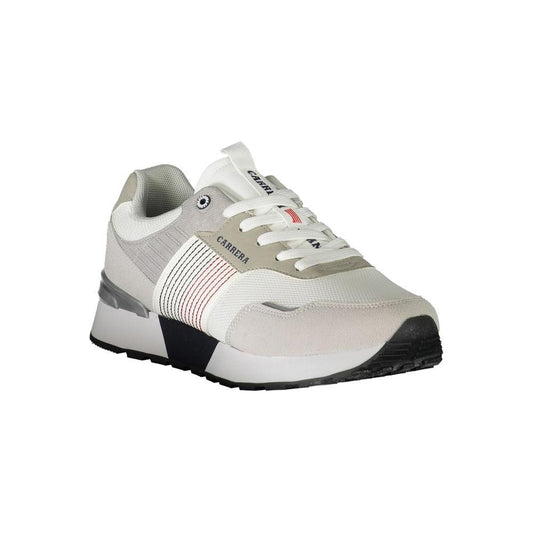 Carrera White Polyester Sneaker Carrera Gray