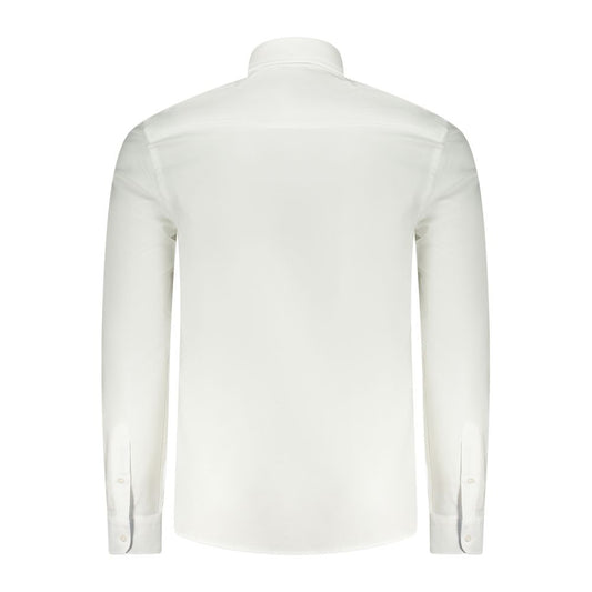 North Sails White Cotton Men Shirt North Sails Beige