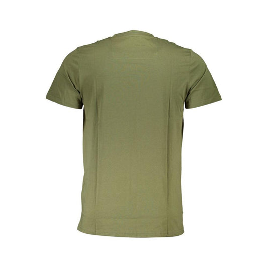 Cavalli Class Green Cotton T-Shirt Cavalli Class Dim Gray