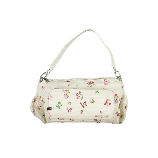 Desigual White Polyethylene Handbag Desigual Light Gray