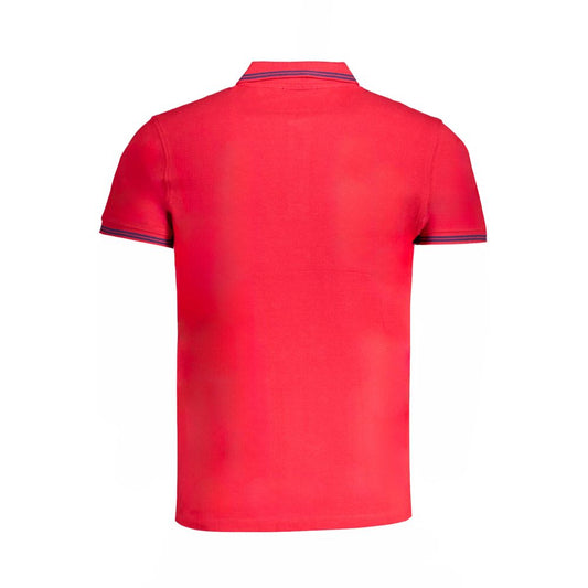 Cavalli Class Red Cotton Polo Shirt Cavalli Class Tomato