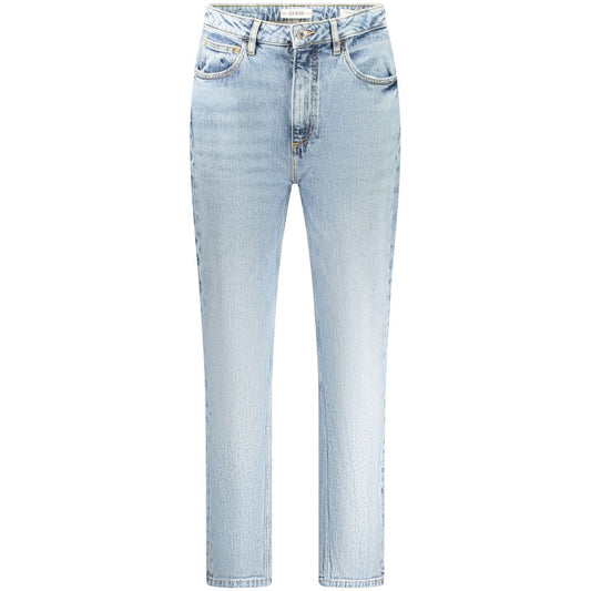 Guess Jeans Light Blue Cotton Women Jeans Guess Jeans Light Steel Blue
