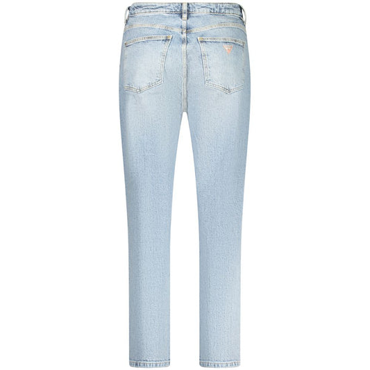 Guess Jeans Light Blue Cotton Women Jeans Guess Jeans Light Steel Blue