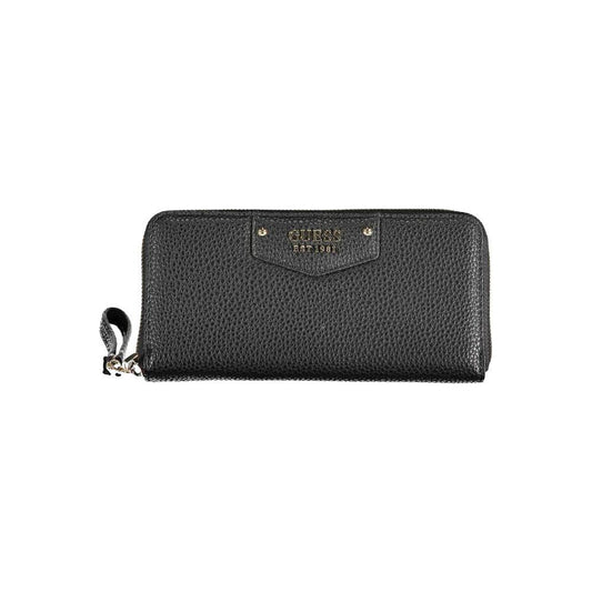 Guess Jeans Black Polyethylene Women Wallet Guess Jeans Dark Slate Gray