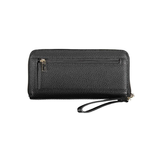 Guess Jeans Black Polyethylene Women Wallet Guess Jeans Dark Slate Gray