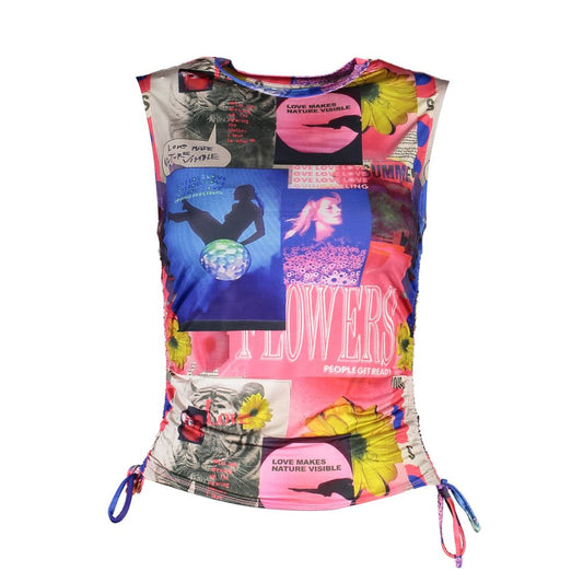 Desigual Blue Acetate Women Top Desigual Rosy Brown