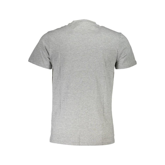 Cavalli Class Gray Cotton Men T-Shirt Cavalli Class Gray