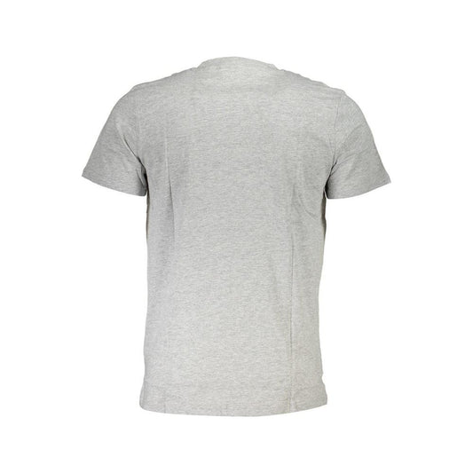 Cavalli Class Gray Cotton Men T-Shirt Cavalli Class Gray