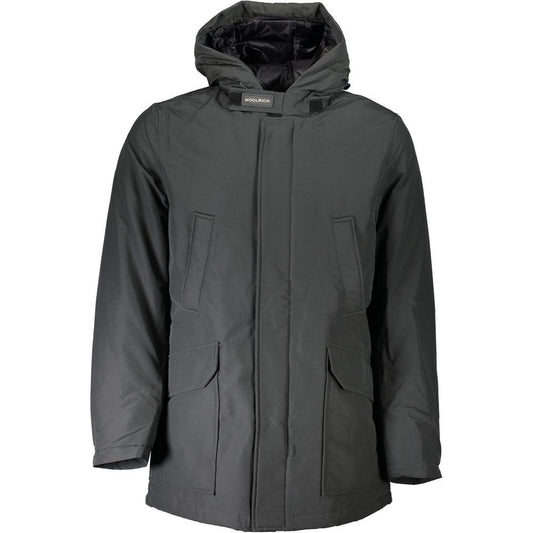 Woolrich Gray Cotton Men Jacket Woolrich Dark Slate Gray