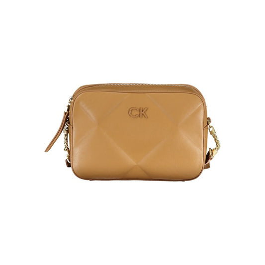 Calvin Klein Brown Polyester Handbag Calvin Klein Dark Khaki