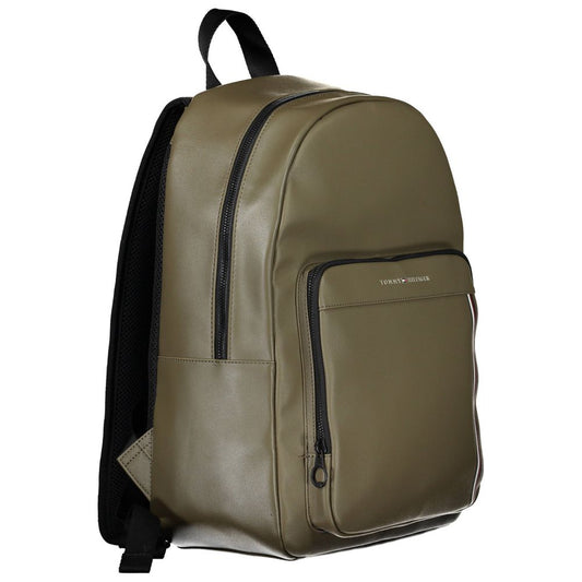 Tommy Hilfiger Green Polyethylene Men Backpack Tommy Hilfiger Dim Gray