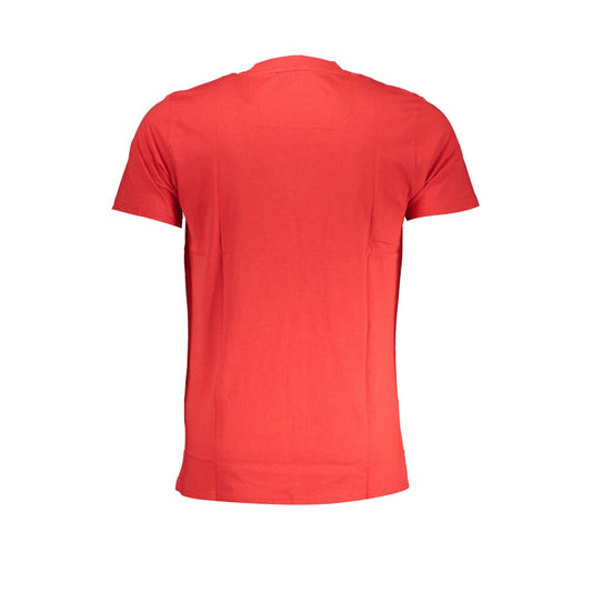 Cavalli Class Red Cotton T-Shirt Cavalli Class Tomato