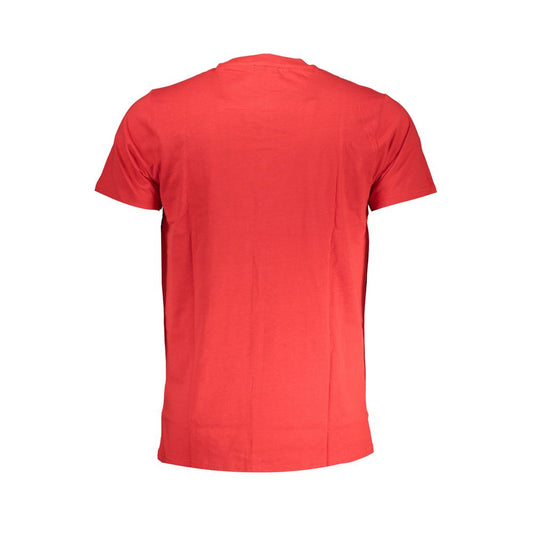 Cavalli Class Red Cotton T-Shirt Cavalli Class Tomato