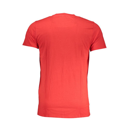 Cavalli Class Red Cotton T-Shirt Cavalli Class Tomato