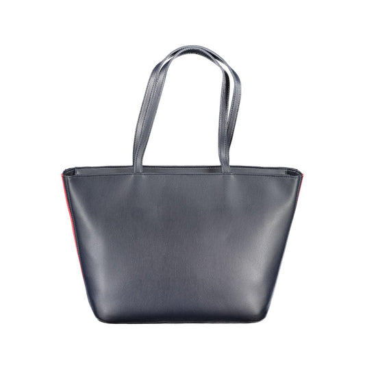 Tommy Hilfiger Blue Polyester Handbag Tommy Hilfiger Dim Gray