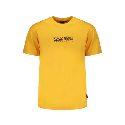 Napapijri Orange Cotton T-Shirt Napapijri Goldenrod