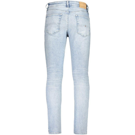 Tommy Hilfiger Light Blue Cotton Men Jeans Tommy Hilfiger Light Gray