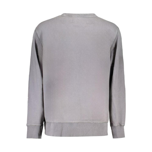 Calvin Klein Gray Cotton Men Sweater Calvin Klein Dark Gray