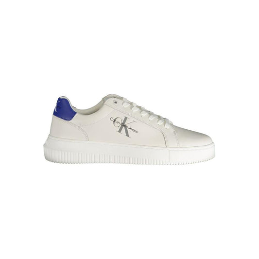 Calvin Klein White Polyester Sneaker Calvin Klein Light Gray