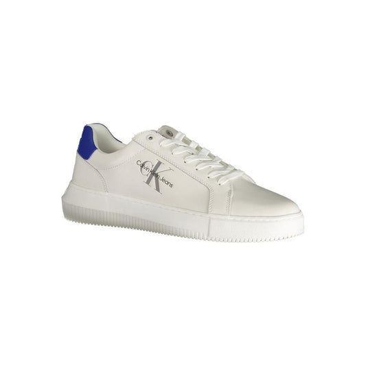 Calvin Klein White Polyester Sneaker Calvin Klein Light Gray