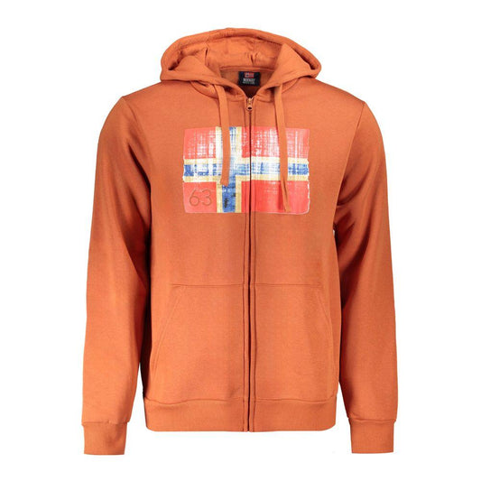 Norway 1963 Brown Cotton Men Sweater Norway 1963 Coral