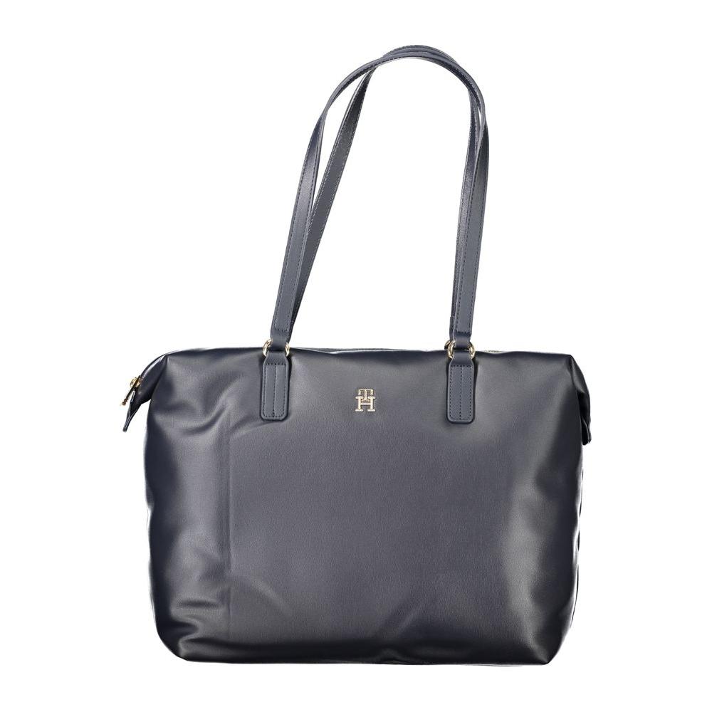Front view with bag zipped and handles upright.